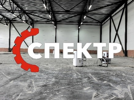 Осушение складского помещения перед выполнением штукатурных работ СПб — фото выполненных работ